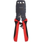 Инструмент обжимной Hyperline HT-3008AR для RJ-45/RJ-12/RJ-11 (упак:1шт) черный/красный