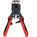 Инструмент обжимной Hyperline HT-3008AR для RJ-45/RJ-12/RJ-11 (упак:1шт) черный/красный