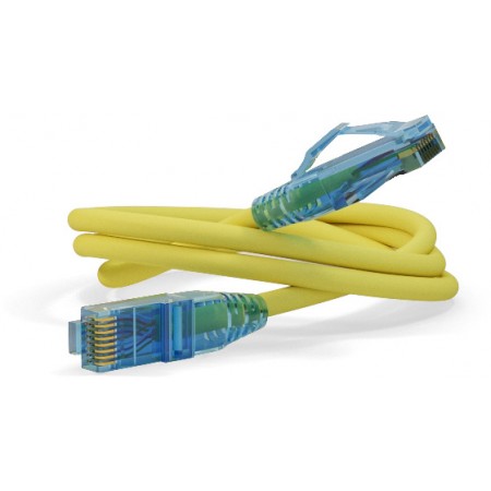 Патч-корд Hyperline PC-LPM-UTP-RJ45-RJ45-C6-2M-LSZH-YL PC-LPM-UTP-RJ45-RJ45-C6-2M U/UTP RJ-45 вил.-вилка RJ-45 кат.6 2м желтый LSZH 24AWG