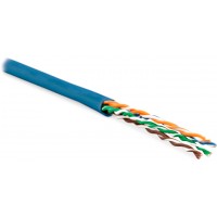 Кабель информационный Hyperline UUTP4-C5E-P24-IN-LSZH-BL-100 кат.5E UTP 4 пары 24AWG LSZH внутренний 100м синий