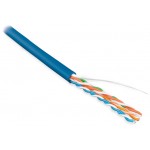 Кабель информационный Hyperline UUTP4-C5E-S24-IN-LSZH-BL-100 кат.5E U/UTP 4 пары 24AWG LSZH внутренний 100м синий