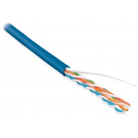Кабель информационный Hyperline UUTP4-C5E-S24-IN-LSZH-BL-100 кат.5E U/UTP 4 пары 24AWG LSZH внутренний 100м синий