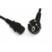 Шнур питания Hyperline PWC-IEC13-SHM-0.5-BK C13-Schuko проводник.:3x0.75мм2 0.5м 250В 10А (упак.:1шт) черный