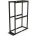 Стойка двухрамная Hyperline ORK2A-3268-RAL9005 32U 550ммX850мм 1000кг черный