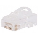 Коннектор Hyperline (PLEZ-8P8C-UA-C5-100) кат.5E RJ45 прозрачный (упак.:100шт)