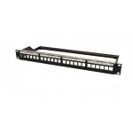 Патч-панель наборная Hyperline PPBL6-19-24-RM 19" 1U 24x