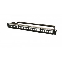 Патч-панель наборная Hyperline PPBL6-19-24-RM 19" 1U 24x
