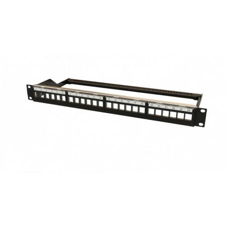 Патч-панель наборная Hyperline PPBL6-19-24-RM 19" 1U 24x