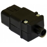 Вилка Hyperline CON-IEC320C20 (упак.:1шт) 1м черный