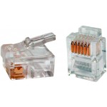 Коннектор Hyperline PLUG-6P6C-P-C2-100 (упак.:100шт) 100м прозрачный