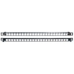 Патч-панель наборная Hyperline PPBLHD-19-24S-SH-RM 19" 0.5U 24x
