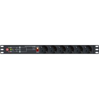 АВР Elemy ATS-1602 1U 19" ввод:2xIEC C14 выход:6xSchuko8A черный