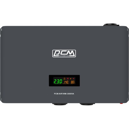 Стабилизатор напряжения Powercom WM-3000VA 1800Вт 3000ВА графитовый Стабилизатор напряжения Powercom WM-3000VA 1800Вт 3000ВА графитовый