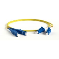 Патч-корд Hyperline FC-D2-9-LC/UR-SC/UR-H-5M-LSZH-YL 2x9/125 OS2 LC дуплекс-SC дуплекс 5м LSZH желтый