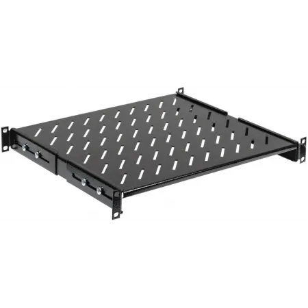 Полка стационарная ITK FS05-600PI-R 1U нагр.:100кг. 19" 600мм черный (упак.:1шт)