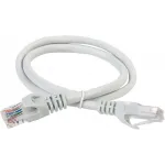 Патч-корд ITK PC01-C5EUL-05M U/UTP RJ-45 вил.-вилка RJ-45 кат.5E 0.5м серый LSZH