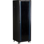 Шкаф коммутационный Lanmaster (TWT-CBB-42U-6X8-P1) напольный 42U 600x800мм пер.дв.перфор. задн.дв.перфор.2-хст. 2 бок.пан. 800кг черный 726мм 92кг 2055мм IP20 металл