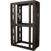 Шкаф коммутационный Lanmaster LAN-DC-CBP-xxU-8xy (LAN-DC-CBP-42UX6X12) напольный 42U 600x1200мм пер.дв.перфор. задн.дв.перфор. 4 бок.пан. 1500кг черный 101кг 1992мм металл