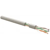 Кабель информационный Hyperline UUTP4R-C6-S23-IN-LSZH-GY-305 кат.6 UTP 4 пары 23AWG LSZH внутренний 305м серый