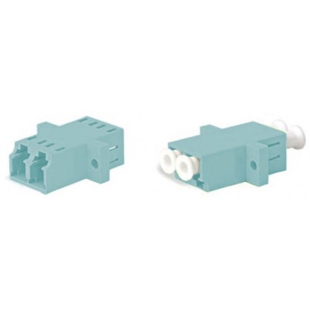 Адаптер Hyperline FA-P11Z-DLC/DLC-N/WH-AQ проходнойLC дупл. 50/125 OM3 аква (упак.:1шт)