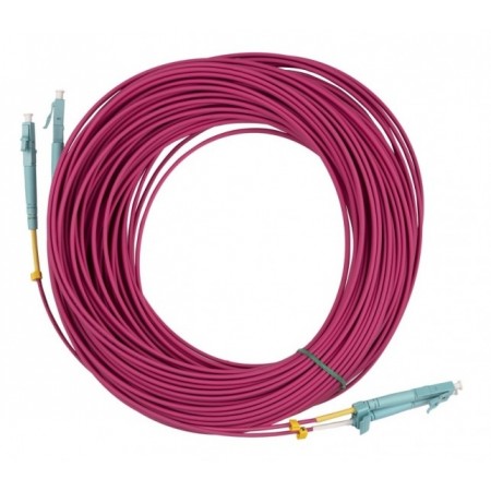 Патч-корд Hyperline FC-D2-504-LC/PR-LC/PR-H-10M-LSZH-MG FC-D2-504-LC/PR-LC/PR-H-10M 2x50/125 OM4 LC дуплекс-LC дуплекс 10м LSZH фиолетовый