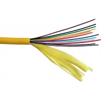 Кабель распределительный Lanmaster LAN-OFC-DI24-S2-LS 24x 9/125 OS1/OS2 внутренний LSZH 1м желтый