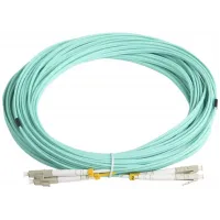 Патч-корд Hyperline FC-D2-503-LC/PR-LC/PR-H-15M-LSZH-AQ FC-D2-503-LC/PR-LC/PR-H-15M 2x50/125 OM3 LC дуплекс-LC дуплекс 15м LSZH