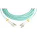 Патч-корд Hyperline FC-D2-503-LC/PR-LC/PR-H-15M-LSZH-AQ FC-D2-503-LC/PR-LC/PR-H-15M 2x50/125 OM3 LC дуплекс-LC дуплекс 15м LSZH