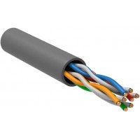 Кабель информационный ITK Generica BC1-C5E04-111-305-T-R-G кат.5E U/UTP 4 пары 24AWG PVC внутренний 305м серый Кабель информационный ITK Generica BC1-C5E04-111-305-T-R-G кат.5E U/UTP 4 пары 24AWG PVC внутренний 305м серый