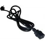 Шнур питания Lanmaster LAN-PP19/SHA-2.0-BK C19-Schuko проводник.:3x1.5мм2 2м 220В 16А черный