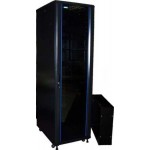 Шкаф коммутационный Lanmaster (TWT-CBB-27U-6X10-G1) напольный 42U 600x1000мм пер.дв.стекл задн.дв.перфор.2-хст. 2 бок.пан. 800кг черный IP20