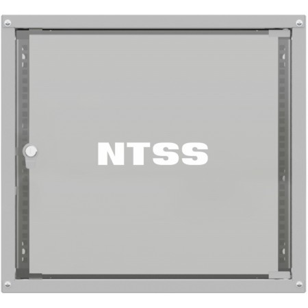 Шкаф коммутационный NTSS Lime (NTSS-WL9U5545GS) настенный 9U 550x450мм пер.дв.стекл несъемн.бок.пан. 30кг серый 370мм 12кг 110град. 500мм IP20 укомплектованный