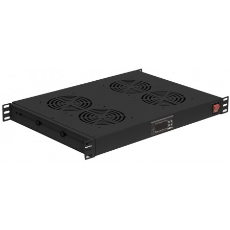 Модуль вентиляторный NTSS (NTSS-FAN4/19T-BL) 4 вент. черный (упак.:1шт)