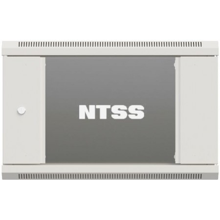Шкаф коммутационный NTSS Премиум (NTSS-W15U6060GS) настенный 15U 600x600мм пер.дв.стекл 60кг серый 500мм 220град. IP20 сталь
