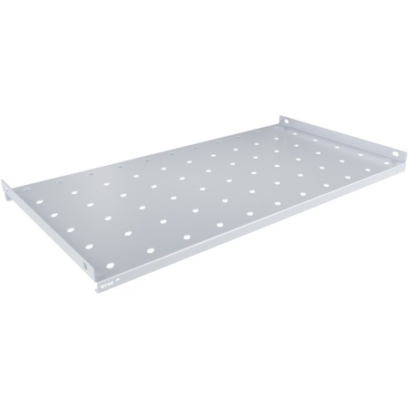 Полка стационарная NTSS NTSS-FSW-450-BL 1U нагр.:20кг. 19" 450мм черный