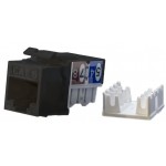 Модуль Hyperline KJ9-8P8C-C6-90-BK информ. KeystoneRJ45 1 кат.6 черн.