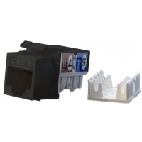 Модуль Hyperline KJ9-8P8C-C6-90-BK информ. KeystoneRJ45 1 кат.6 черн. Модуль Hyperline KJ9-8P8C-C6-90-BK информ. KeystoneRJ45 1 кат.6 черн.