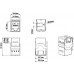 Модуль Hyperline KJ9-8P8C-C6-90-BK информ. KeystoneRJ45 1 кат.6 черн.