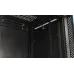 Шкаф коммутационный Hyperline (TWB-FC-1266-SR-RAL9004) настенный 12U 600x600мм пер.дв.металл 2 бок.пан. задн.дв.спл.стал.лист 60кг черный 650мм IP20 сталь