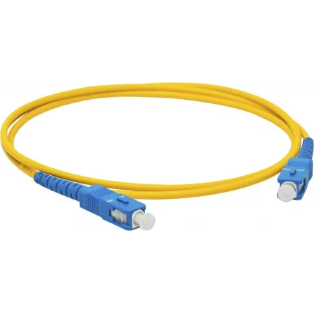 Патч-корд Lanmaster LAN-2SC-2SC/SU-5.0 1.2x9/125 OS2 SC дуплекс-SC дуплекс 5м LSZH желтый