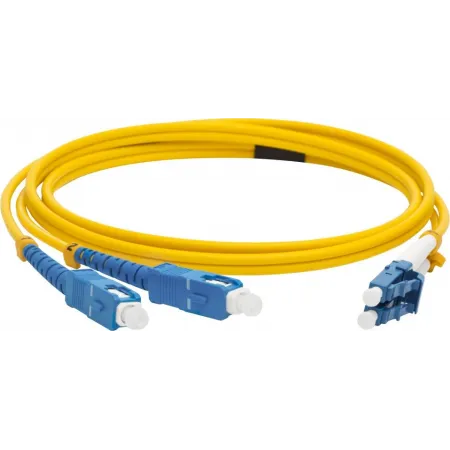 Патч-корд Lanmaster LAN-LC-SC/SU-2.0 1x9/125 OS2 LC-SC 2м LSZH желтый