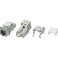 Модуль Hyperline KJ9-8P8C-C6-90-SH-F информ. KeystoneRJ45 кат.6 бел.