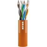 Кабель информационный NTSS NTSS-IN-UTP4-5Е-LSZH-OR кат.5E U/UTP 4 пары 24AWG LSZH внутренний 305м оранжевый