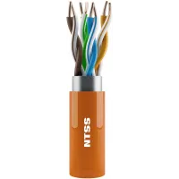 Кабель информационный NTSS NTSS-IN-FTP4-5E-LSZH-OR кат.5E F/UTP 4 пары 24AWG LSZH внутренний 305м оранжевый Кабель информационный NTSS NTSS-IN-FTP4-5E-LSZH-OR кат.5E F/UTP 4 пары 24AWG LSZH внутренний 305м оранжевый