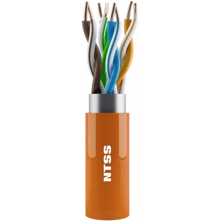 Кабель информационный NTSS NTSS-IN-FTP4-5E-LSZH-OR кат.5E F/UTP 4 пары 24AWG LSZH внутренний 305м оранжевый