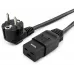 Шнур питания NTSS NTSS-PC19771 C19-Schuko проводник.:3x1.5мм2 1.8м 220/250В 16А черный