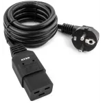 Шнур питания NTSS NTSS-PC19772 C19-Schuko проводник.:3x1.5мм2 3м 220/250В 16А черный