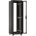 Шкаф коммутационный Hyperline (TTBR-4268-DD-RAL9004) напольный 42U 600x800мм пер.дв.перфор. задн.дв.перфор. 2 бок.пан. 800кг черный 710мм 2055мм IP20 сталь
