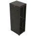 Шкаф серверный Hyperline (TTBR-4262-DD-RAL9004) напольный 42U 600x1200мм пер.дв.перфор.2ств. задн.дв.перфор.2-хст. 2 бок.пан. 800кг черный 1110мм IP20 сталь
