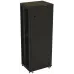 Шкаф серверный Hyperline (TTBR-4262-DD-RAL9004) напольный 42U 600x1200мм пер.дв.перфор.2ств. задн.дв.перфор.2-хст. 2 бок.пан. 800кг черный 1110мм IP20 сталь
